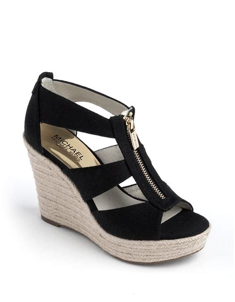 michael kors damita wedges black|Michael kors damita wedge + FREE SHIPPING .